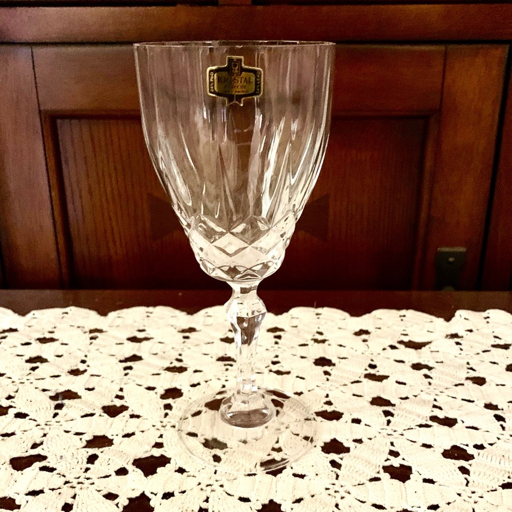 Vintage 'Nobility' by Kristal Zajecar Blown Glass Water Goblet - 8 Available